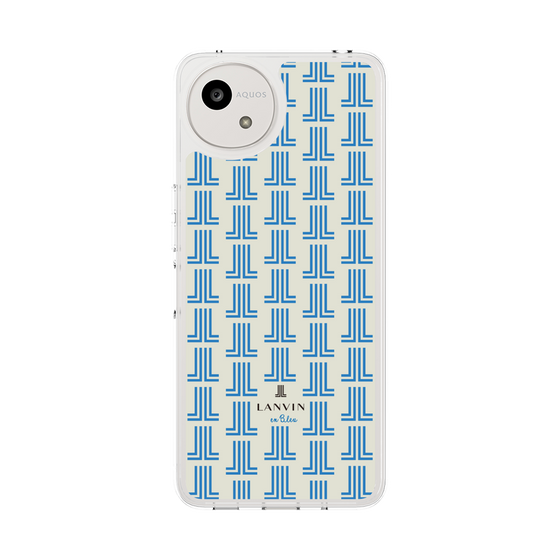 スリムプロテクションケース［ LANVIN en Bleu Monogram Blue - ランバン ブルーモノグラム ］