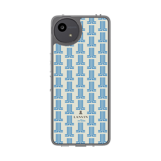 スリムプロテクションケース［ LANVIN en Bleu Monogram Blue - ランバン ブルーモノグラム ］