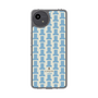 スリムプロテクションケース［ LANVIN en Bleu Monogram Blue - ランバン ブルーモノグラム ］