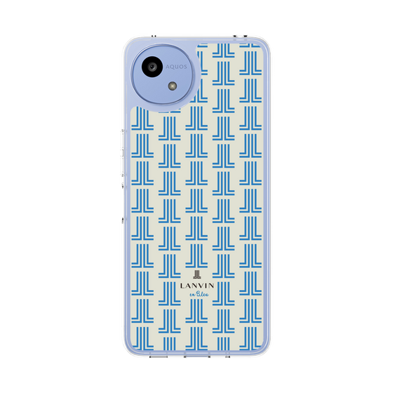 スリムプロテクションケース［ LANVIN en Bleu Monogram Blue - ランバン ブルーモノグラム ］