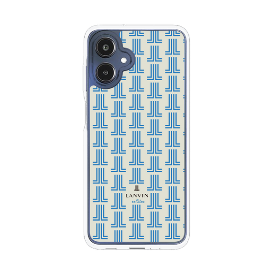 スリムプロテクションケース［ LANVIN en Bleu Monogram Blue - ランバン ブルーモノグラム ］