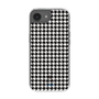 スリムプロテクションケース［ Houndstooth Pattern Black with LANVIN en Bleu logo- ランバン 千鳥格子柄 ブラック ］