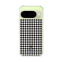 スリムプロテクションケース［ Houndstooth Pattern Black with LANVIN en Bleu logo- ランバン 千鳥格子柄 ブラック ］