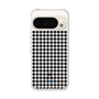 スリムプロテクションケース［ Houndstooth Pattern Black with LANVIN en Bleu logo- ランバン 千鳥格子柄 ブラック ］