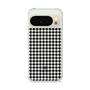 スリムプロテクションケース［ Houndstooth Pattern Black with LANVIN en Bleu logo- ランバン 千鳥格子柄 ブラック ］