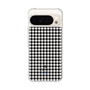 スリムプロテクションケース［ Houndstooth Pattern Black with LANVIN en Bleu logo- ランバン 千鳥格子柄 ブラック ］