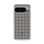 スリムプロテクションケース［ Houndstooth Pattern Black with LANVIN en Bleu logo- ランバン 千鳥格子柄 ブラック ］