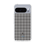 スリムプロテクションケース［ Houndstooth Pattern Black with LANVIN en Bleu logo- ランバン 千鳥格子柄 ブラック ］