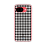 スリムプロテクションケース［ Houndstooth Pattern Black with LANVIN en Bleu logo- ランバン 千鳥格子柄 ブラック ］