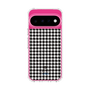スリムプロテクションケース［ Houndstooth Pattern Black with LANVIN en Bleu logo- ランバン 千鳥格子柄 ブラック ］