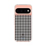 スリムプロテクションケース［ Houndstooth Pattern Black with LANVIN en Bleu logo- ランバン 千鳥格子柄 ブラック ］