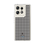 スリムプロテクションケース［ Houndstooth Pattern Black with LANVIN en Bleu logo- ランバン 千鳥格子柄 ブラック ］
