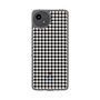 スリムプロテクションケース［ Houndstooth Pattern Black with LANVIN en Bleu logo- ランバン 千鳥格子柄 ブラック ］