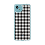 スリムプロテクションケース［ Houndstooth Pattern Black with LANVIN en Bleu logo- ランバン 千鳥格子柄 ブラック ］
