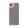 スリムプロテクションケース［ Houndstooth Pattern Black with LANVIN en Bleu logo- ランバン 千鳥格子柄 ブラック ］