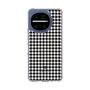 スリムプロテクションケース［ Houndstooth Pattern Black with LANVIN en Bleu logo- ランバン 千鳥格子柄 ブラック ］