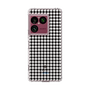 スリムプロテクションケース［ Houndstooth Pattern Black with LANVIN en Bleu logo- ランバン 千鳥格子柄 ブラック ］