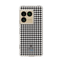 スリムプロテクションケース［ Houndstooth Pattern Black with LANVIN en Bleu logo- ランバン 千鳥格子柄 ブラック ］