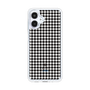 スリムプロテクションケース［ Houndstooth Pattern Black with LANVIN en Bleu logo- ランバン 千鳥格子柄 ブラック ］