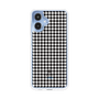 スリムプロテクションケース［ Houndstooth Pattern Black with LANVIN en Bleu logo- ランバン 千鳥格子柄 ブラック ］