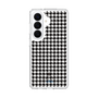 スリムプロテクションケース［ Houndstooth Pattern Black with LANVIN en Bleu logo- ランバン 千鳥格子柄 ブラック ］
