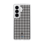 スリムプロテクションケース［ Houndstooth Pattern Black with LANVIN en Bleu logo- ランバン 千鳥格子柄 ブラック ］