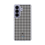 スリムプロテクションケース［ Houndstooth Pattern Black with LANVIN en Bleu logo- ランバン 千鳥格子柄 ブラック ］