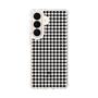 スリムプロテクションケース［ Houndstooth Pattern Black with LANVIN en Bleu logo- ランバン 千鳥格子柄 ブラック ］