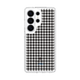 スリムプロテクションケース［ Houndstooth Pattern Black with LANVIN en Bleu logo- ランバン 千鳥格子柄 ブラック ］