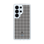 スリムプロテクションケース［ Houndstooth Pattern Black with LANVIN en Bleu logo- ランバン 千鳥格子柄 ブラック ］