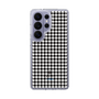 スリムプロテクションケース［ Houndstooth Pattern Black with LANVIN en Bleu logo- ランバン 千鳥格子柄 ブラック ］