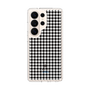 スリムプロテクションケース［ Houndstooth Pattern Black with LANVIN en Bleu logo- ランバン 千鳥格子柄 ブラック ］
