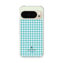 スリムプロテクションケース［ Houndstooth Pattern Blue with LANVIN en Bleu logo- ランバン 千鳥格子柄 ブルー ］