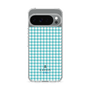 スリムプロテクションケース［ Houndstooth Pattern Blue with LANVIN en Bleu logo- ランバン 千鳥格子柄 ブルー ］