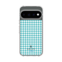 スリムプロテクションケース［ Houndstooth Pattern Blue with LANVIN en Bleu logo- ランバン 千鳥格子柄 ブルー ］