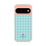 スリムプロテクションケース［ Houndstooth Pattern Blue with LANVIN en Bleu logo- ランバン 千鳥格子柄 ブルー ］
