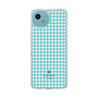 スリムプロテクションケース［ Houndstooth Pattern Blue with LANVIN en Bleu logo- ランバン 千鳥格子柄 ブルー ］