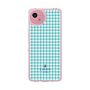 スリムプロテクションケース［ Houndstooth Pattern Blue with LANVIN en Bleu logo- ランバン 千鳥格子柄 ブルー ］