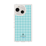 スリムプロテクションケース［ Houndstooth Pattern Blue with LANVIN en Bleu logo- ランバン 千鳥格子柄 ブルー ］