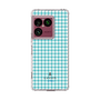 スリムプロテクションケース［ Houndstooth Pattern Blue with LANVIN en Bleu logo- ランバン 千鳥格子柄 ブルー ］