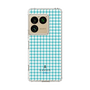 スリムプロテクションケース［ Houndstooth Pattern Blue with LANVIN en Bleu logo- ランバン 千鳥格子柄 ブルー ］