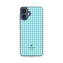 スリムプロテクションケース［ Houndstooth Pattern Blue with LANVIN en Bleu logo- ランバン 千鳥格子柄 ブルー ］