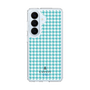 スリムプロテクションケース［ Houndstooth Pattern Blue with LANVIN en Bleu logo- ランバン 千鳥格子柄 ブルー ］