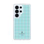 スリムプロテクションケース［ Houndstooth Pattern Blue with LANVIN en Bleu logo- ランバン 千鳥格子柄 ブルー ］
