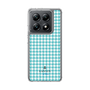 スリムプロテクションケース［ Houndstooth Pattern Blue with LANVIN en Bleu logo- ランバン 千鳥格子柄 ブルー ］