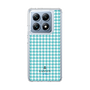 スリムプロテクションケース［ Houndstooth Pattern Blue with LANVIN en Bleu logo- ランバン 千鳥格子柄 ブルー ］
