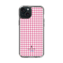 スリムプロテクションケース［ Houndstooth Pattern Pink with LANVIN en Bleu logo- ランバン 千鳥格子柄 ピンク ］