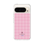 スリムプロテクションケース［ Houndstooth Pattern Pink with LANVIN en Bleu logo- ランバン 千鳥格子柄 ピンク ］