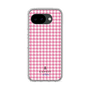 スリムプロテクションケース［ Houndstooth Pattern Pink with LANVIN en Bleu logo- ランバン 千鳥格子柄 ピンク ］