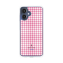 スリムプロテクションケース［ Houndstooth Pattern Pink with LANVIN en Bleu logo- ランバン 千鳥格子柄 ピンク ］